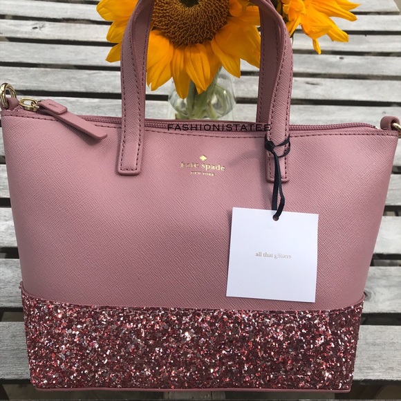 Kate spade Ina glitter Greta Court Satchel Peony - Picture 6 of 8